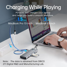 Load image into Gallery viewer, ORICO PW11-8PC Type-C / USB-C 8-in-1 5Gbps Multifunction Docking Station, PW11-8PC