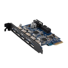 Load image into Gallery viewer, ORICO PVU3-5O2I USB3.0 * 5 + 20Pin Slot * 1 PCI Express Card for Desktop, 5Gbps Superspeed Data Transmission, 5 Ports USB3.0