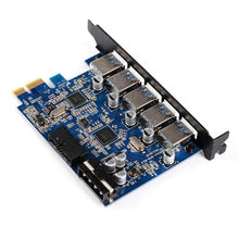 Load image into Gallery viewer, ORICO PVU3-5O2I USB3.0 * 5 + 20Pin Slot * 1 PCI Express Card for Desktop, 5Gbps Superspeed Data Transmission, 5 Ports USB3.0