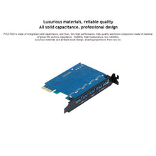 Load image into Gallery viewer, ORICO PVU3-5O2I USB3.0 * 5 + 20Pin Slot * 1 PCI Express Card for Desktop, 5Gbps Superspeed Data Transmission, 5 Ports USB3.0