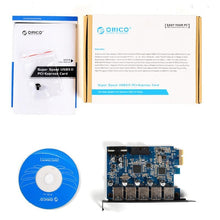 Load image into Gallery viewer, ORICO PVU3-5O2I USB3.0 * 5 + 20Pin Slot * 1 PCI Express Card for Desktop, 5Gbps Superspeed Data Transmission, 5 Ports USB3.0