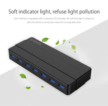 Load image into Gallery viewer, ORICO H7928-U3 ABS Material Desktop 7 Ports USB 3.0 HUB with 1m Cable, USB 3.0