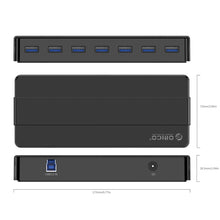 Load image into Gallery viewer, ORICO H7928-U3 ABS Material Desktop 7 Ports USB 3.0 HUB with 1m Cable, USB 3.0