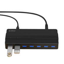 Load image into Gallery viewer, ORICO H7928-U3 ABS Material Desktop 7 Ports USB 3.0 HUB with 1m Cable, USB 3.0