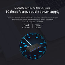 Load image into Gallery viewer, ORICO H7928-U3 ABS Material Desktop 7 Ports USB 3.0 HUB with 1m Cable, USB 3.0