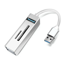 Load image into Gallery viewer, 15101 5 in 1 USB3.0 to 3 x USB + SD / TF Card Reader HUB Adapter, USB3.0