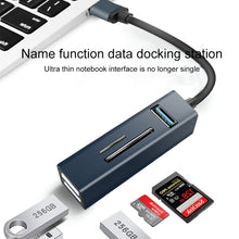 Load image into Gallery viewer, 15101 5 in 1 USB3.0 to 3 x USB + SD / TF Card Reader HUB Adapter, USB3.0