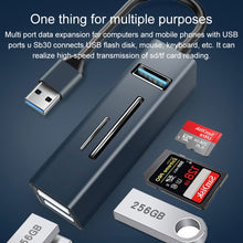 Load image into Gallery viewer, 15101 5 in 1 USB3.0 to 3 x USB + SD / TF Card Reader HUB Adapter, USB3.0