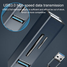 Load image into Gallery viewer, 15101 5 in 1 USB3.0 to 3 x USB + SD / TF Card Reader HUB Adapter, USB3.0