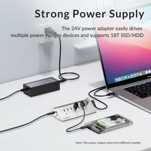 Load image into Gallery viewer, ORICO M3CU2 Aluminum Alloy 4-Port Type-C And USB 3.2 Gen2 10Gbps HUB, M3CU2