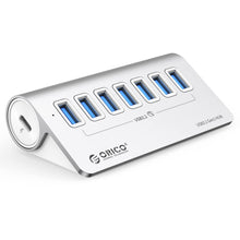 Load image into Gallery viewer, ORICO M3U7 Aluminum Alloy 7-Port USB 3.2 Gen1 5Gbps HUB with 1m Cable, M3U7 1m