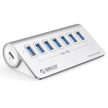 Load image into Gallery viewer, ORICO M3U7-G2 Aluminum Alloy 7-Port USB 3.2 Gen2 10Gbps HUB with 1m Cable, M3U7-G2 1m