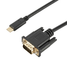 Load image into Gallery viewer, TC026 1.8m 1080P USB-C / Type-C Male to VGA Male Adapter Cable