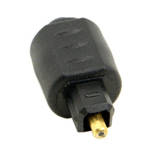 Load image into Gallery viewer, EMK Round Port to Square Port Conversion Head Optical Fiber Adapter Audio Adapter, Round Port to Square Port