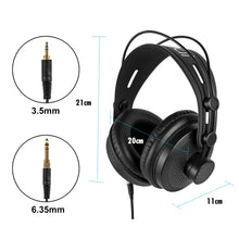 Load image into Gallery viewer, Yanmai D68 Recording Monitor Headphone, D68(Black Gold), D68(Black Blue)