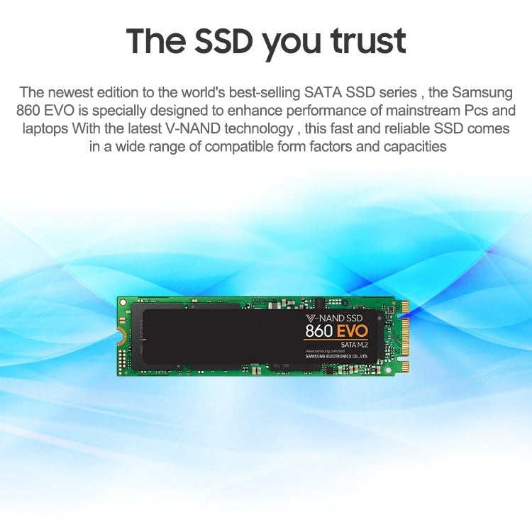 Original Samsung 860 EVO 500GB M.2 SATAIII Solid State Drive