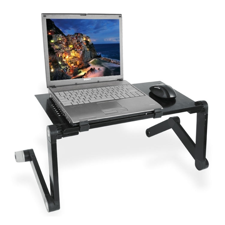 Lengthen Portable 360 Degree Adjustable Foldable Aluminium Alloy Desk Stand for Laptop / Notebook, without CPU Fans & Mouse Pad, without CPU Fans & Mouse Pad
