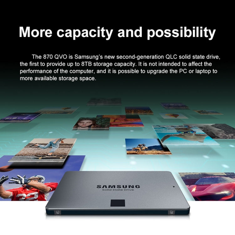 Original Samsung 870 QVO 1TB 2.5 inch SATA Solid State Drive