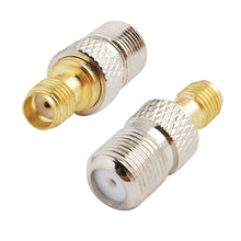 Load image into Gallery viewer, SMA Female to F Female Connector Adapter, SMA Female to F Female