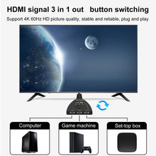 Load image into Gallery viewer, 3 x 1 4K 60Hz HDMI Bi-Direction Switcher with Pigtail HDMI Cable, Bi-Direction