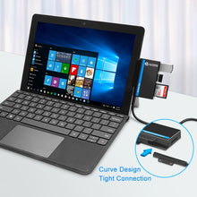 Load image into Gallery viewer, ROCKETEK RT-SGO737 2 USB 3.0 + Micro USB Interface Hub for Microsoft Surface Go, with 2 TF Card &amp; SD Card Slots, RT-SGO737