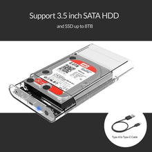 Load image into Gallery viewer, ORICO 3139C3 3.5 inch SATA HDD USB 3.1 Type-C External Hard Drive Enclosure Storage Case, USB 3.1 Type-C (3.5 inch)