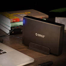 Load image into Gallery viewer, ORICO 7688U3 Vertical Aluminum External Hard Drive Enclosure Storage Case Hard Drive Dock for 3.5 inch SATA HDD