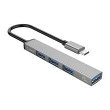 Load image into Gallery viewer, ORICO-AH-13-GY-BP USB 3.0 x 1 + USB 2.0 x 3 to USB-C / Type-C HUB Adapter, AH-13