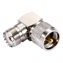 Load image into Gallery viewer, UHF Female to UHF Male Connector, 90 Degree Elbow, UHF Female to Male