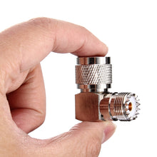 Load image into Gallery viewer, UHF Female to UHF Male Connector, 90 Degree Elbow, UHF Female to Male