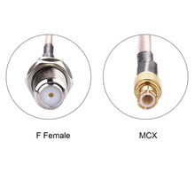 Load image into Gallery viewer, 15cm MCX to F Female RG316 Cable, MCX Male to F Female