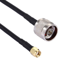 Load image into Gallery viewer, 5m RP-SMA Male to N Male RG58 Cable, 5m RP-SMA Male to N Male