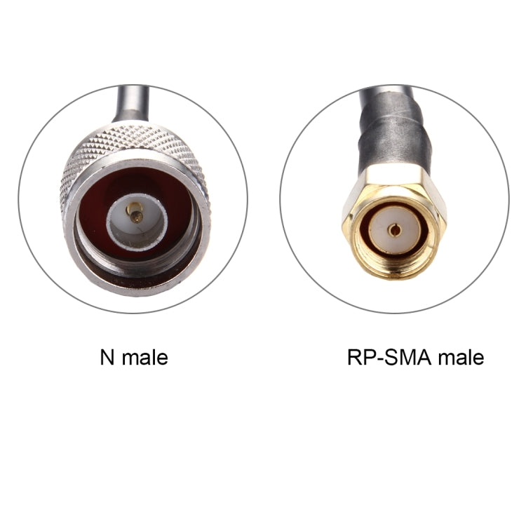 5m RP-SMA Male to N Male RG58 Cable, 5m RP-SMA Male to N Male