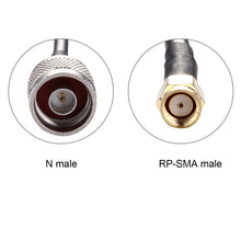 Load image into Gallery viewer, 5m RP-SMA Male to N Male RG58 Cable, 5m RP-SMA Male to N Male