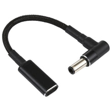 Load image into Gallery viewer, PD 100W 18.5-20V 6.0 x 0.6mm Elbow to USB-C / Type-C Adapter Nylon Braid Cable, 6.0 x 0.6mm