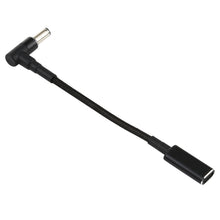 Load image into Gallery viewer, PD 100W 18.5-20V 6.0 x 0.6mm Elbow to USB-C / Type-C Adapter Nylon Braid Cable, 6.0 x 0.6mm