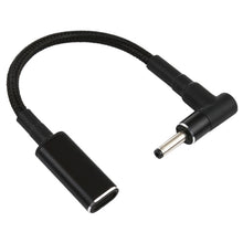 Load image into Gallery viewer, PD 100W 18.5-20V 3.0 x 1.0mm Elbow to USB-C / Type-C Adapter Nylon Braid Cable, 3.0 x 1.0mm