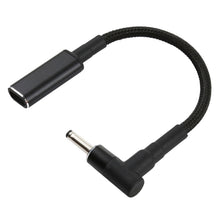Load image into Gallery viewer, PD 100W 18.5-20V 3.0 x 1.0mm Elbow to USB-C / Type-C Adapter Nylon Braid Cable, 3.0 x 1.0mm