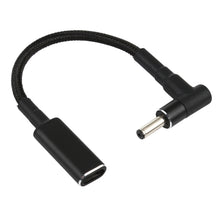 Load image into Gallery viewer, PD 100W 18.5-20V 4.0 x 1.35mm Elbow to USB-C / Type-C Adapter Nylon Braid Cable, 4.0 x 1.35mm