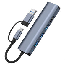 Load image into Gallery viewer, BYL-2208TU 5 in 2 USB + USB-C / Type-C to USB Multifunctional Docking Station HUB Adapter, BYL-2208