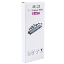 Load image into Gallery viewer, BYL-2208TU 5 in 2 USB + USB-C / Type-C to USB Multifunctional Docking Station HUB Adapter, BYL-2208