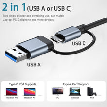 Load image into Gallery viewer, BYL-2218TU 8 in 1 USB + USB-C / Type-C to USB Multifunctional Docking Station HUB Adapter, BYL-2218TU