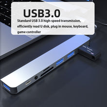 Load image into Gallery viewer, BYL-2218TU 8 in 1 USB + USB-C / Type-C to USB Multifunctional Docking Station HUB Adapter, BYL-2218TU