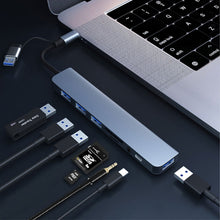 Load image into Gallery viewer, BYL-2218TU 8 in 1 USB + USB-C / Type-C to USB Multifunctional Docking Station HUB Adapter, BYL-2218TU