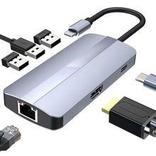 Load image into Gallery viewer, BYL-2209 6 in 1 USB-C / Type-C to USB Multifunctional Docking Station HUB Adapter, BYL-2209