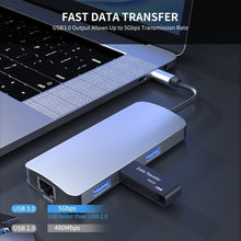 Load image into Gallery viewer, BYL-2209 6 in 1 USB-C / Type-C to USB Multifunctional Docking Station HUB Adapter, BYL-2209