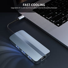 Load image into Gallery viewer, BYL-2209 6 in 1 USB-C / Type-C to USB Multifunctional Docking Station HUB Adapter, BYL-2209