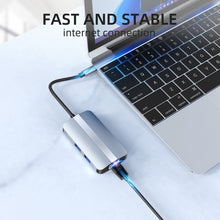 Load image into Gallery viewer, BYL-2203 6 in 1 USB-C / Type-C to USB Multifunctional Docking Station HUB Adapter, BYL-2203
