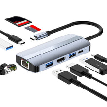 Load image into Gallery viewer, BYL-2206 9 in 1 USB-C / Type-C to USB Multifunctional Docking Station HUB Adapter, BYL-2206