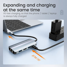 Load image into Gallery viewer, BYL-2206 9 in 1 USB-C / Type-C to USB Multifunctional Docking Station HUB Adapter, BYL-2206